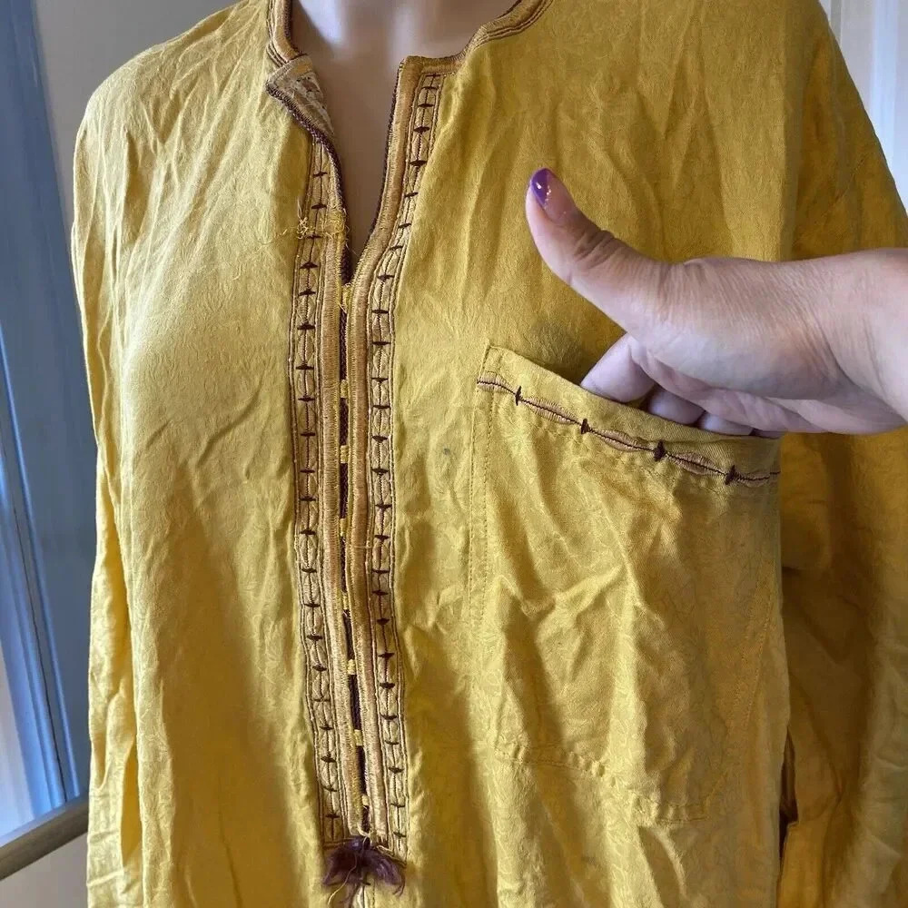 Pakistani Bollywood Salwar Indian Wear Kameez Boho Artsy Gown Party Unisex 1X - Picture 4 of 6
